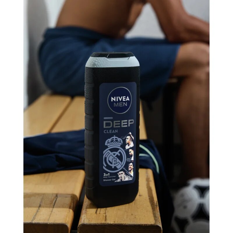 Nivea MEN Real Madrid hidratáló tusoló gél 3 az 1-ben 500 ml