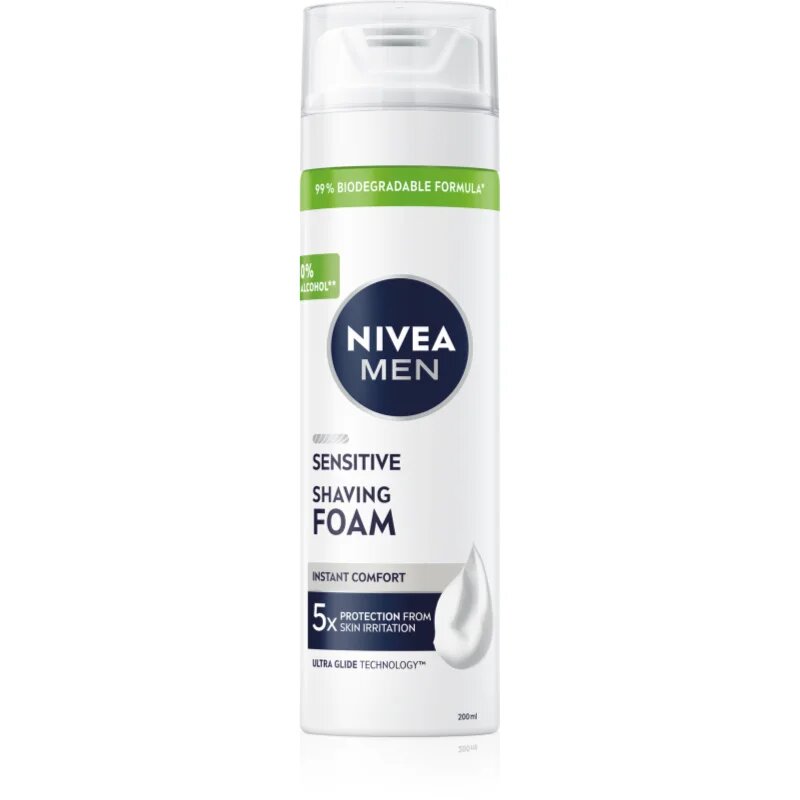 Nivea MEN Sensitive borotválkozási hab uraknak 200 ml