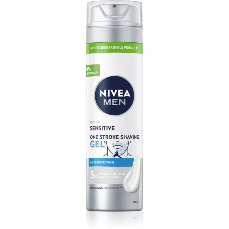 Nivea MEN Sensitive nyugtató borotválkozó gél 200 ml