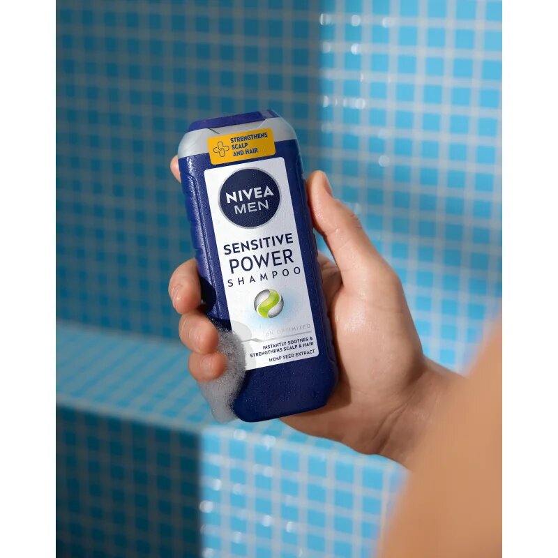 Nivea MEN Sensitive Power erősítő sampon érzékeny fejbőrre 250 ml