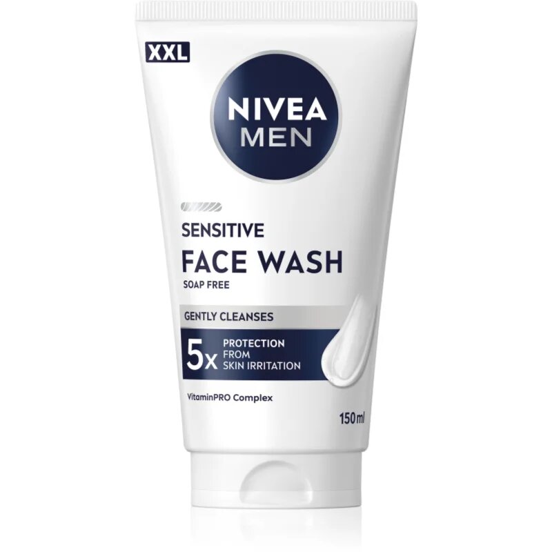 Nivea MEN Sensitive tisztító gél az érzékeny arcbőrre 150 ml