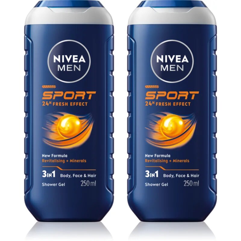 Nivea MEN Sport fürdőgél férfiaknak takarékos kiszerelés
