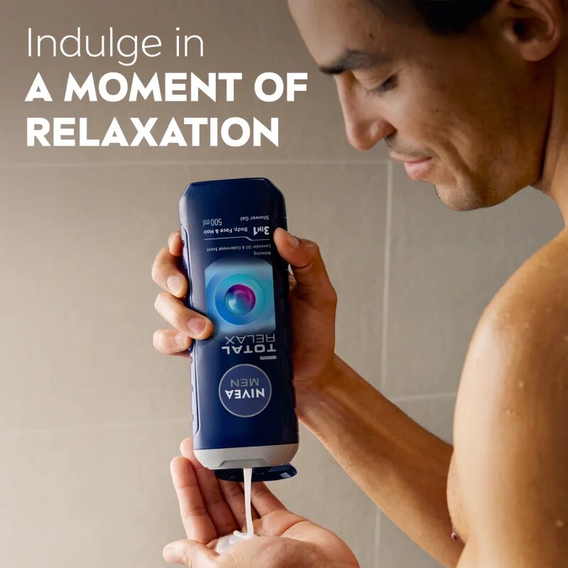 Nivea MEN Total Relax relaxáló tusfürdő gél 500 ml