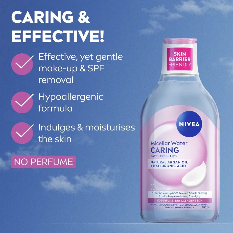 Nivea Micellar Caring gyengéd micellás víz 400 ml