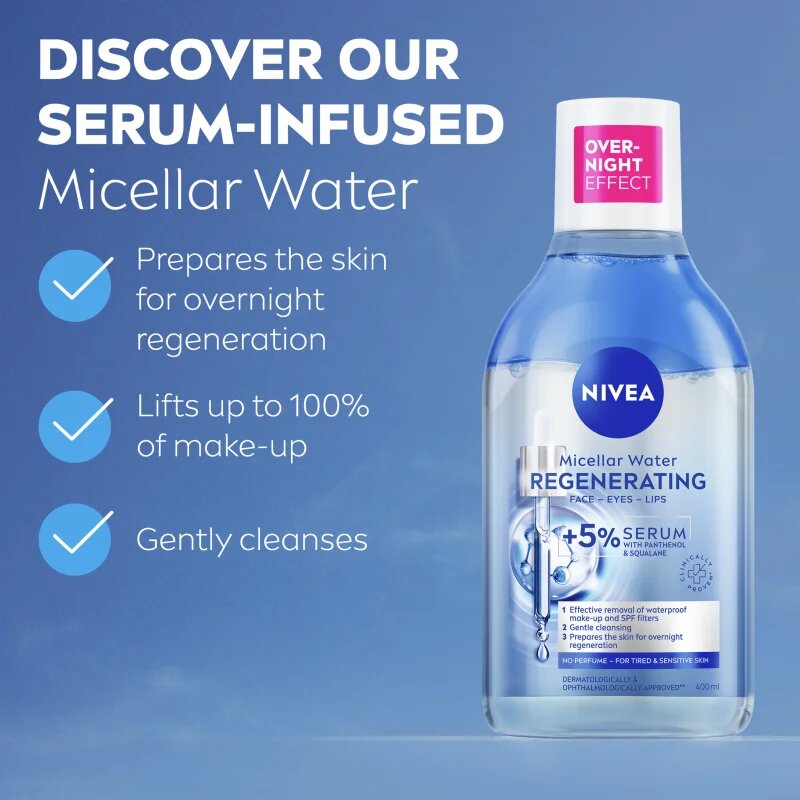 Nivea Micellar Regenerating tisztító micellás víz regeneráló hatással 400 ml