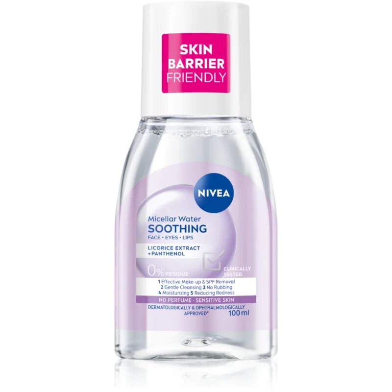 Nivea Micellar Soothing micellás víz normál és száraz érzékeny bőrre az érzékeny arcbőrre 100 ml