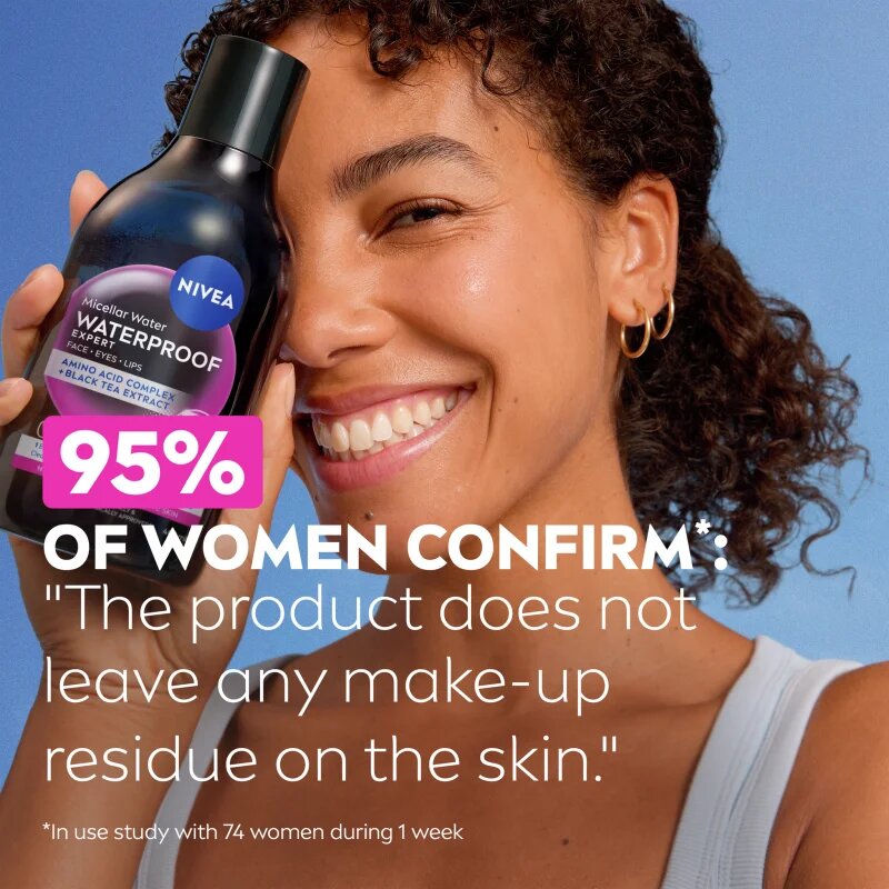 Nivea Micellar Waterproof tisztító micellás víz takarékos kiszerelés