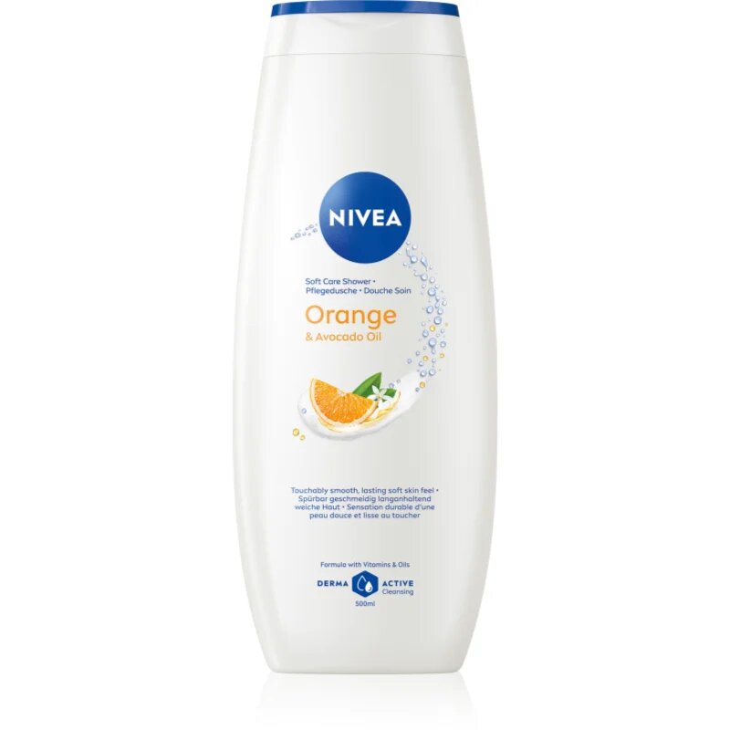 Nivea Orange & Avocado Oil ápoló tusoló gél 500 ml