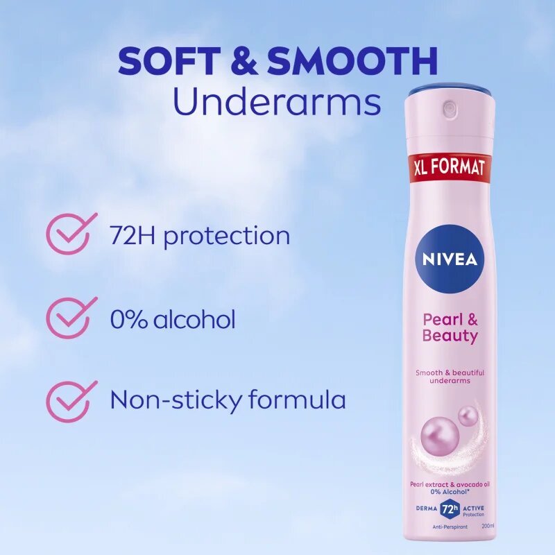 Nivea Pearl & Beauty izzadásgátló spray 72 óra 200 ml
