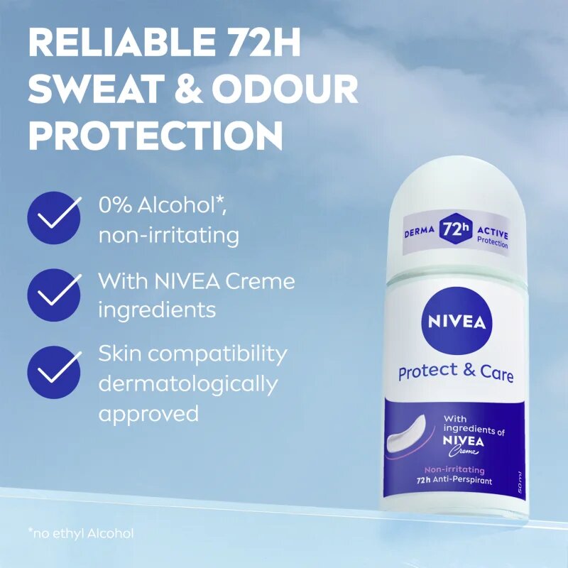 Nivea Protect & Care golyós izzadásgátló hölgyeknek 50 ml