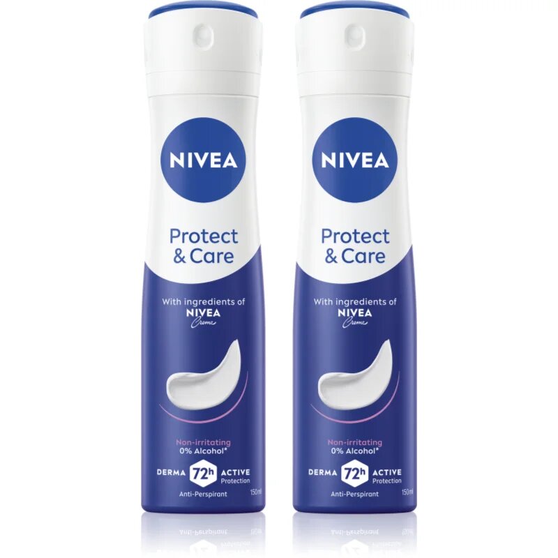 Nivea Protect & Care izzadásgátló spray takarékos kiszerelés