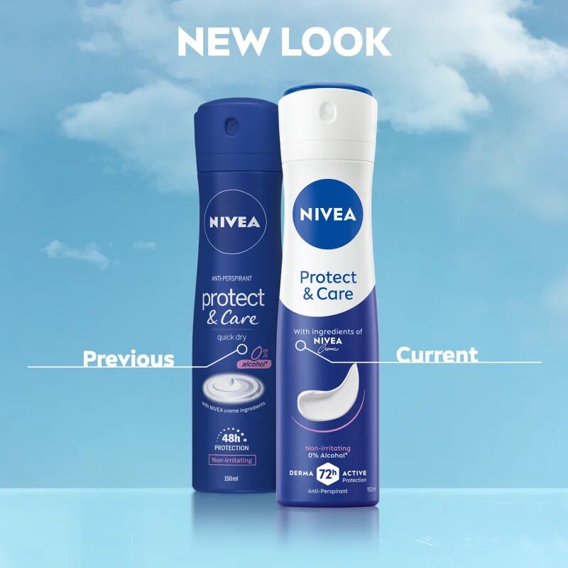 Nivea Protect & Care izzadásgátló spray takarékos kiszerelés