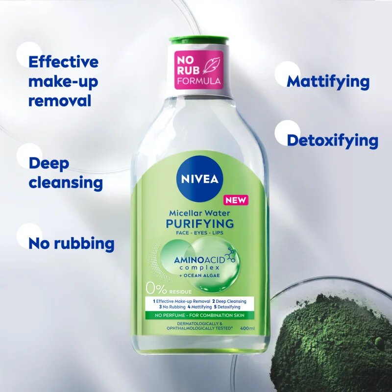 Nivea Purifying tisztító micellás víz 400 ml
