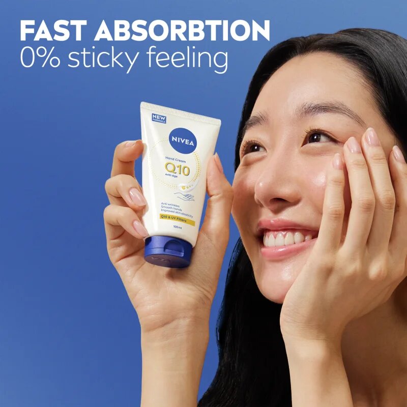 Nivea Q10 Anti-Age Care kézkrém helyreállítja bőr rugalmasságát 100 ml