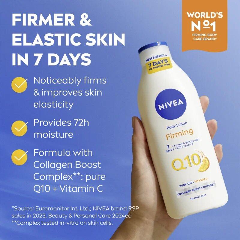 Nivea Q10 Firming feszesítő testápoló tej 250 ml