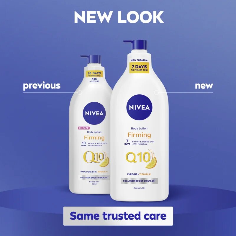 Nivea Q10 Firming feszesítő testápoló tej 625 ml