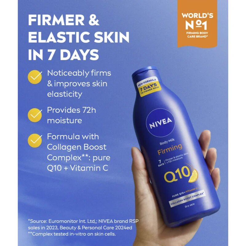 Nivea Q10 Firming feszesítő testápoló tej száraz bőrre 250 ml