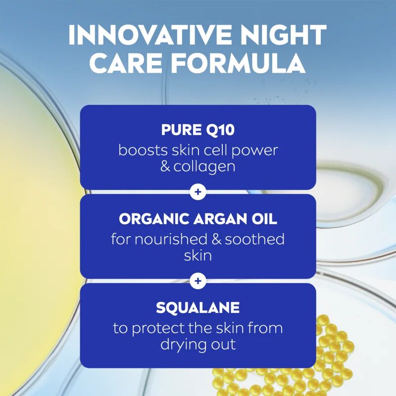 Nivea Q10 Power tápláló éjszakai krém a ráncok ellen 50 ml
