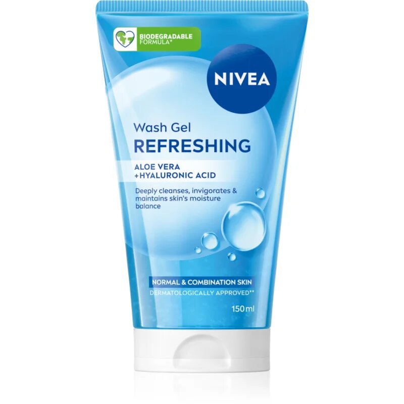 Nivea Refreshing frissítő tisztító gél normál és kombinált bőrre 150 ml