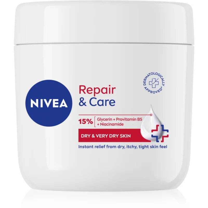 Nivea Repair & Care tápláló regeneráló krém száraz bőrre 400 ml