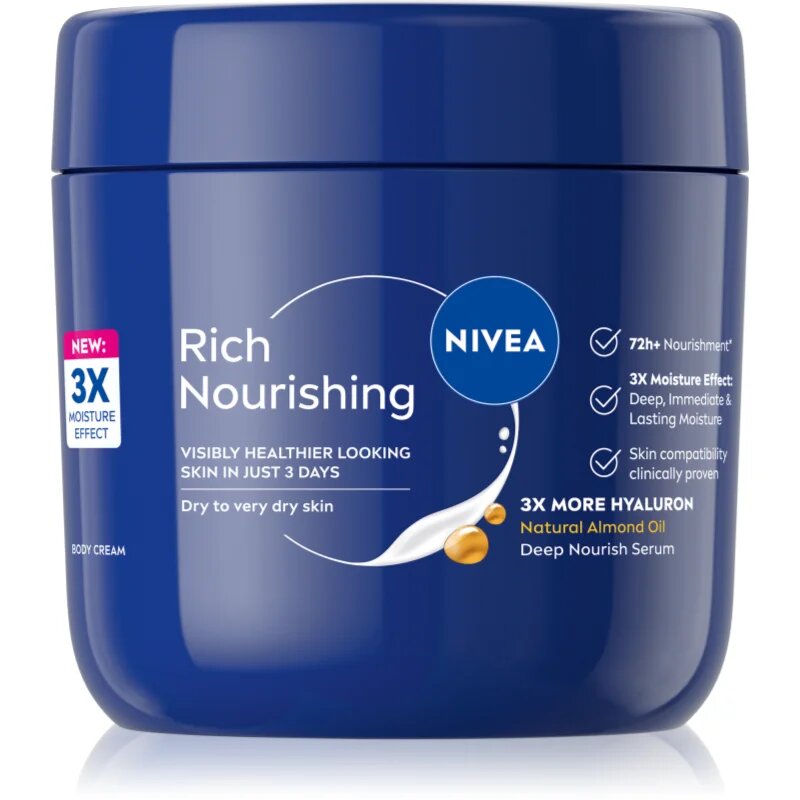 Nivea Rich Nourishing tápláló testápoló krém 400 ml