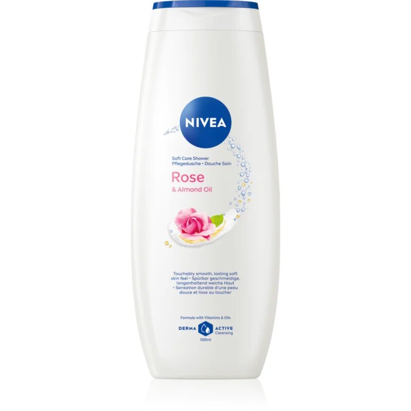 Nivea Rose & Almond Oil tusfürdő gél 500 ml