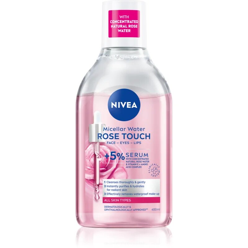 Nivea Rose Touch kétfázisú micellás víz 400 ml