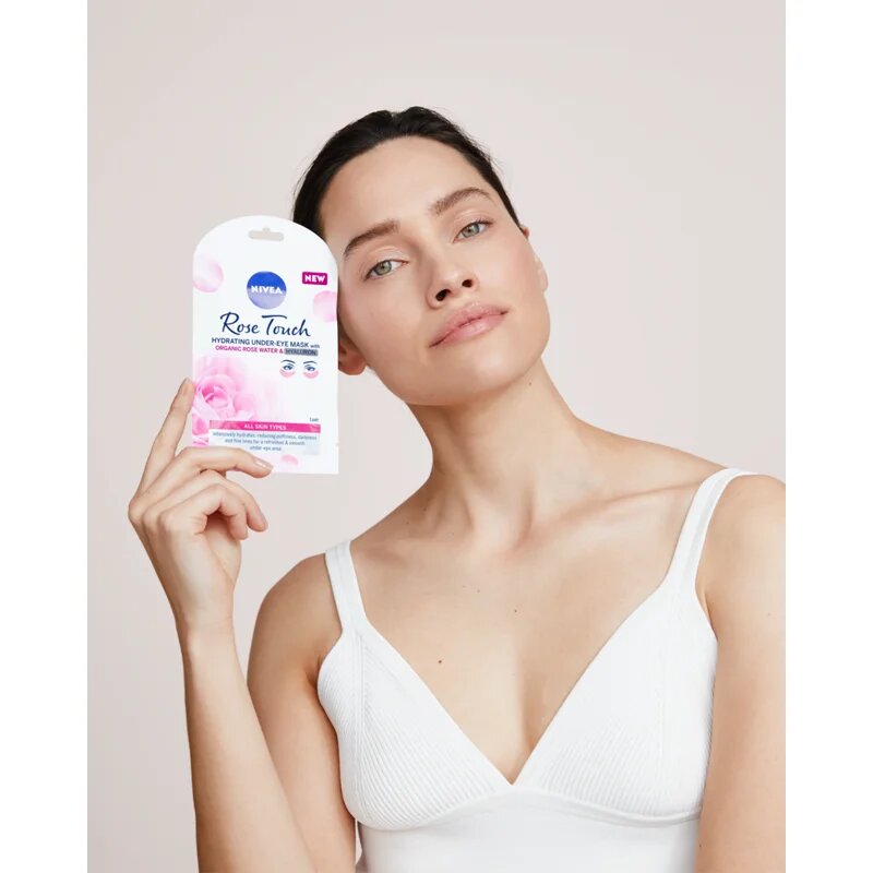 Nivea Rose Touch szem maszk 1 db