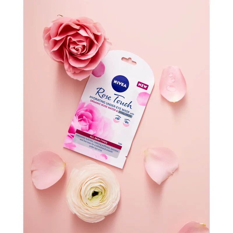 Nivea Rose Touch szem maszk 1 db