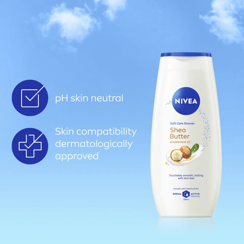 Nivea Shea Butter & Botanical Oil krémes tusoló gél 250 ml