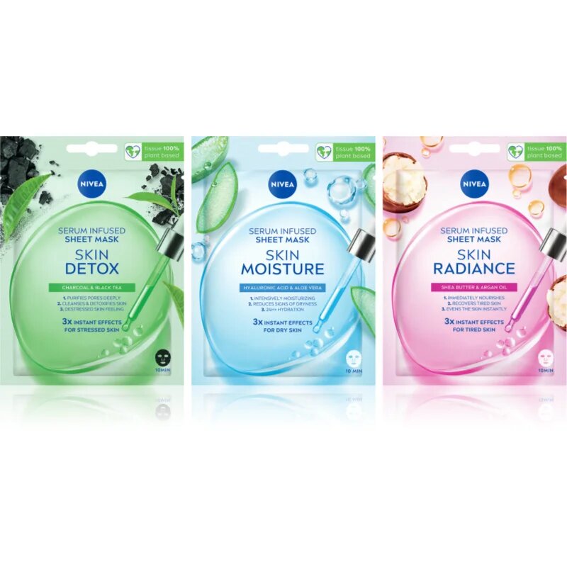 Nivea Sheet Mask fátyolmaszk szett