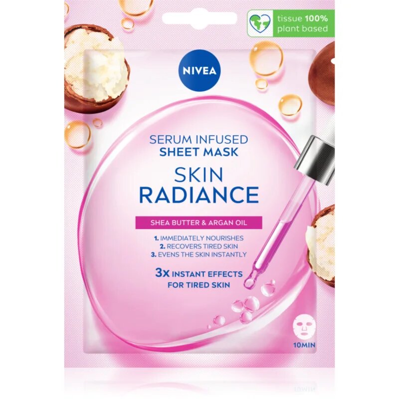 Nivea Skin Radiance fehérítő gézmaszk 1 db