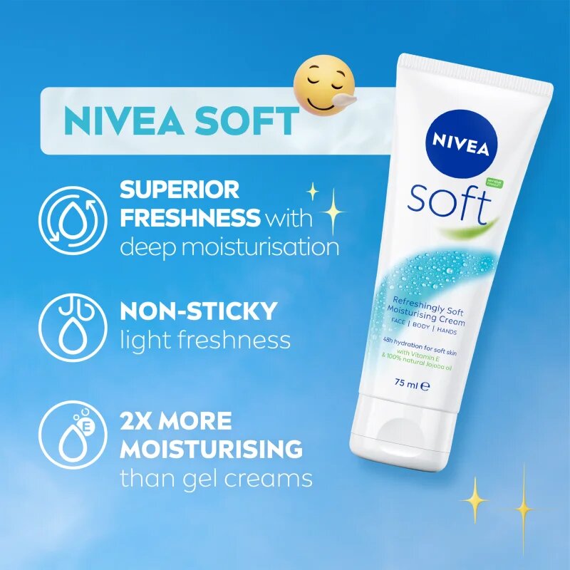 Nivea Soft hidratáló krém 75 ml