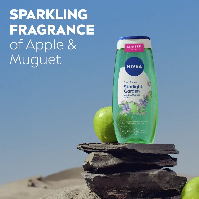 Nivea Starlight Garden felfrissítő tusfürdő gél limitált kiadás 250 ml