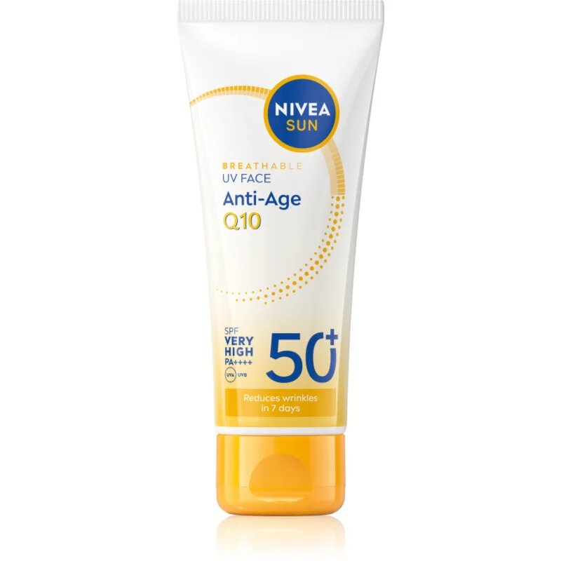 Nivea SUN Anti-Age Q10 napozó arckrém ránctalanító hatással SPF 50+ 40 ml