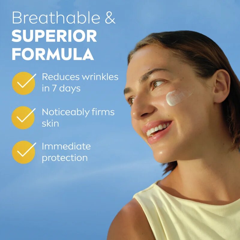 Nivea SUN Anti-Age Q10 napozó arckrém ránctalanító hatással SPF 50+ 40 ml