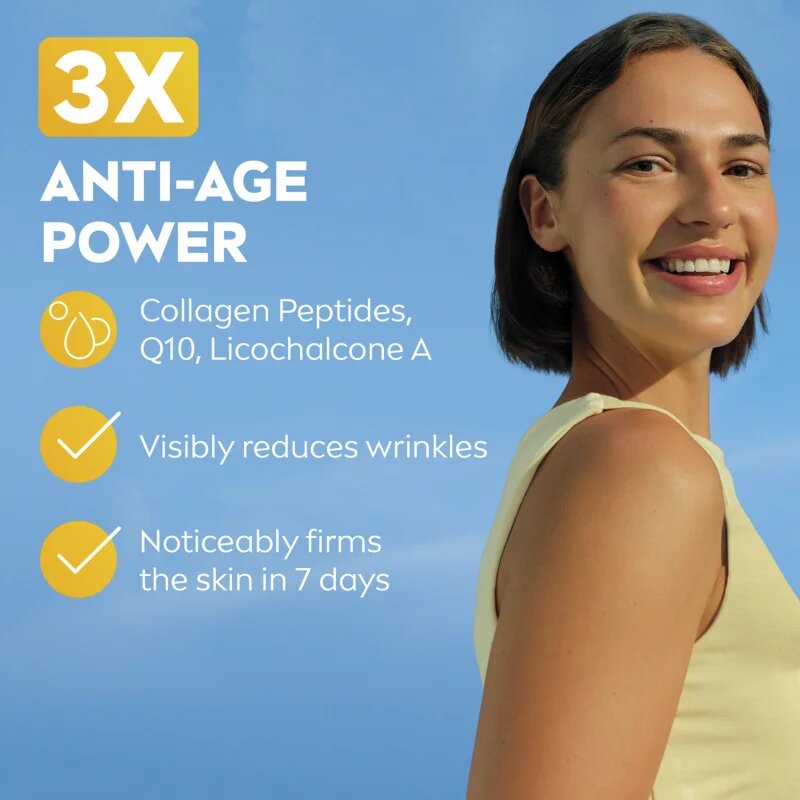 Nivea SUN Anti-Age Q10 napozó arckrém ránctalanító hatással SPF 50+ 40 ml