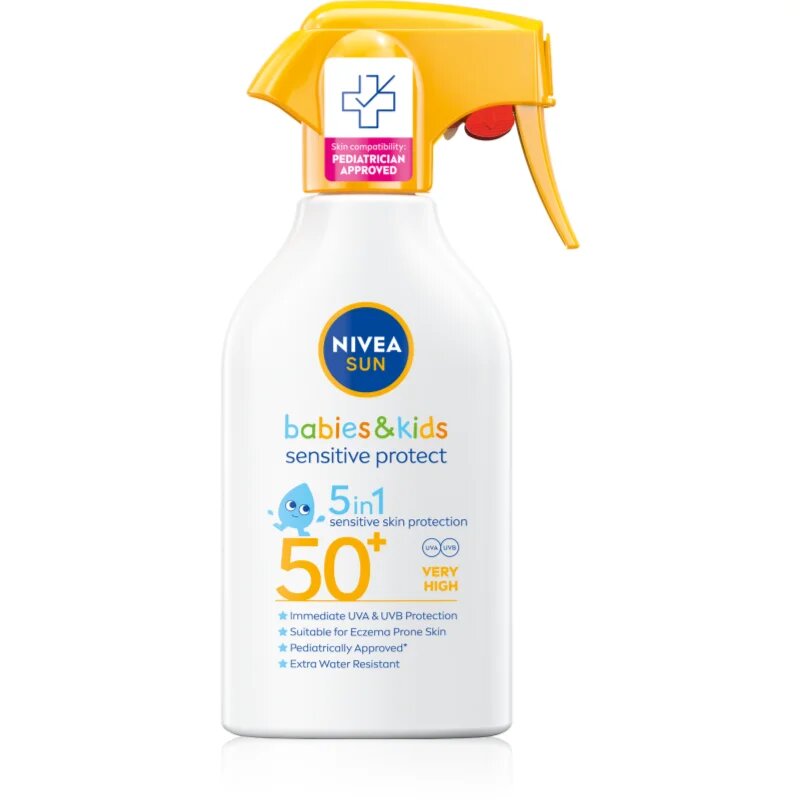 Nivea SUN Babies & Kids gyermek spray a napozáshoz az érzékeny bőrre SPF 50+ 250 ml