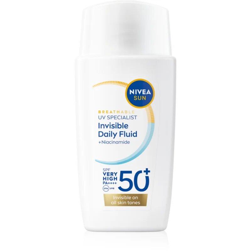 Nivea SUN Invisible Daily Fluid gyengéd védő folyadék SPF 50+ 40 ml