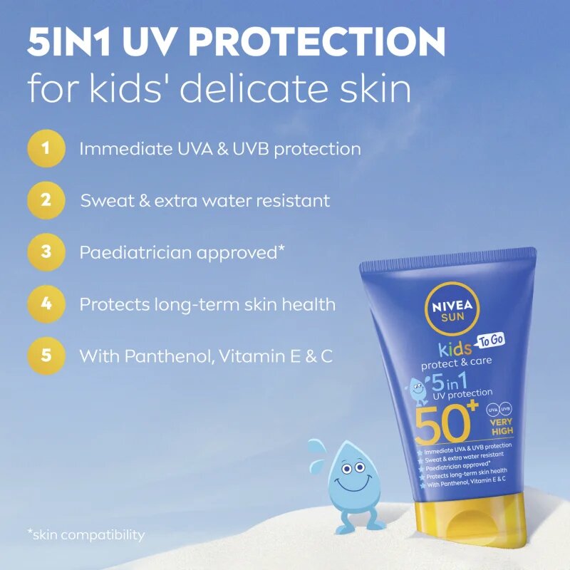 Nivea SUN Kids gyermek napozótej 5 in 1 SPF 50+ 50 ml