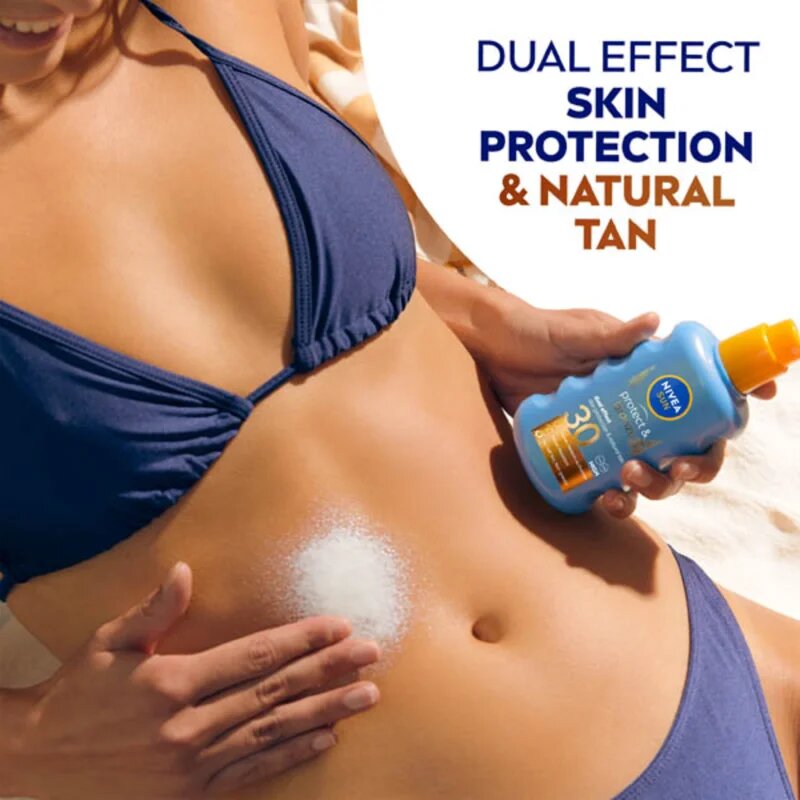 Nivea SUN Protect & Bronze intenzív napozó spray SPF 30 200 ml