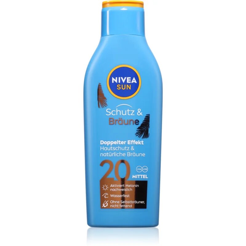 Nivea SUN Protect & Bronze intenzív napozótej SPF 20 200 ml