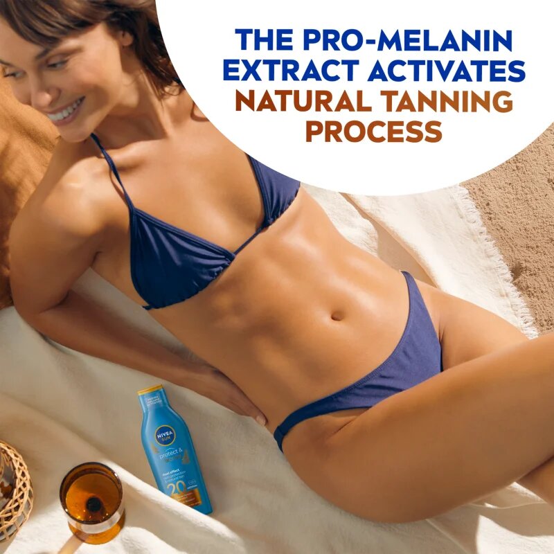 Nivea SUN Protect & Bronze intenzív napozótej SPF 20 200 ml