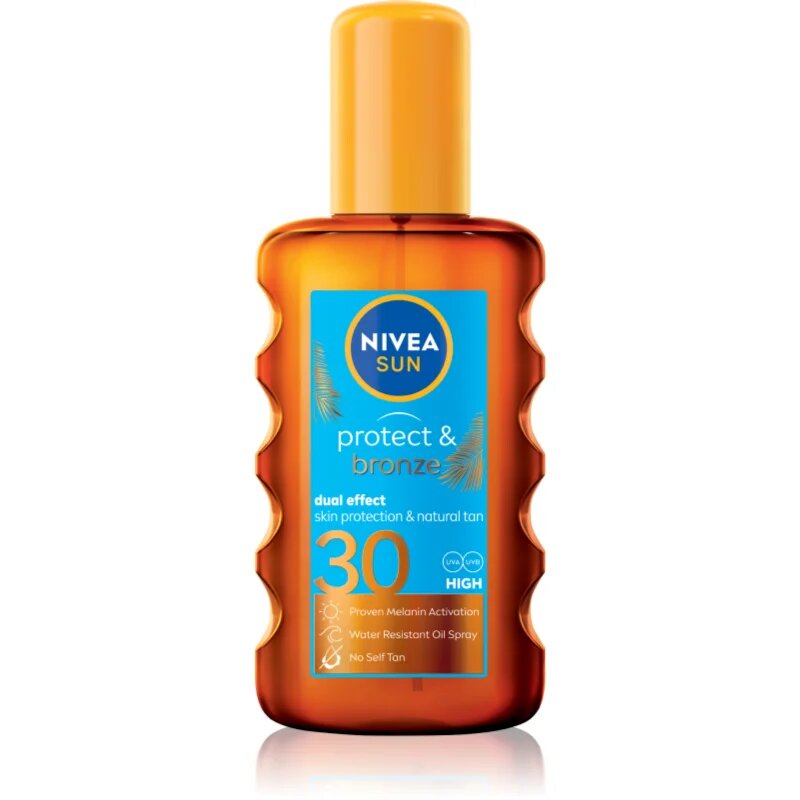 Nivea SUN Protect & Bronze száraz olaj napozáshoz SPF 30 200 ml