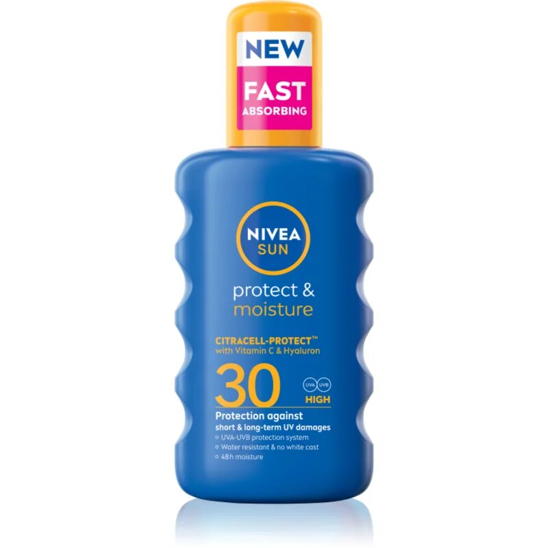 Nivea SUN Protect & Moisture hidratáló napozó spray SPF 30 200 ml