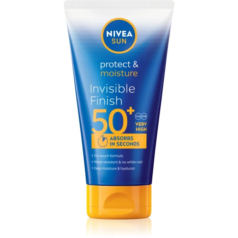 Nivea SUN Protect & Moisture hidratáló napozótej hialuronsavval SPF 50+ 150 ml