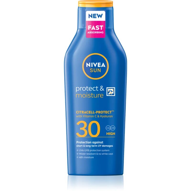 Nivea SUN Protect & Moisture hidratáló napozótej SPF 30 400 ml