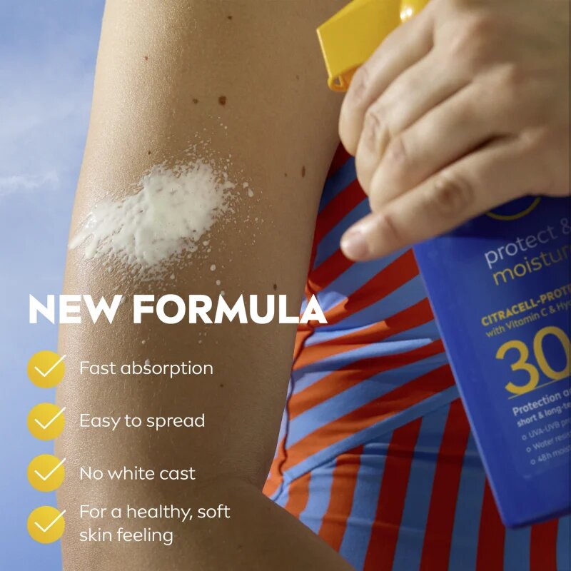Nivea SUN Protect & Moisture napozó spray hidratáló hatással SPF 30 250 ml