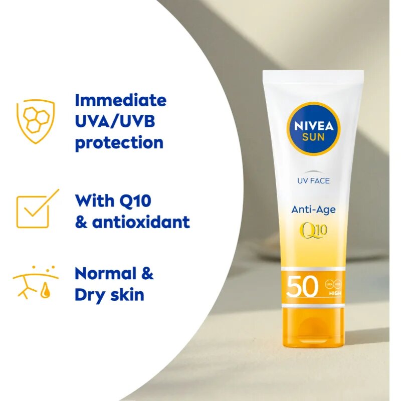 Nivea SUN ránctalanító napozókrém SPF 50 50 ml