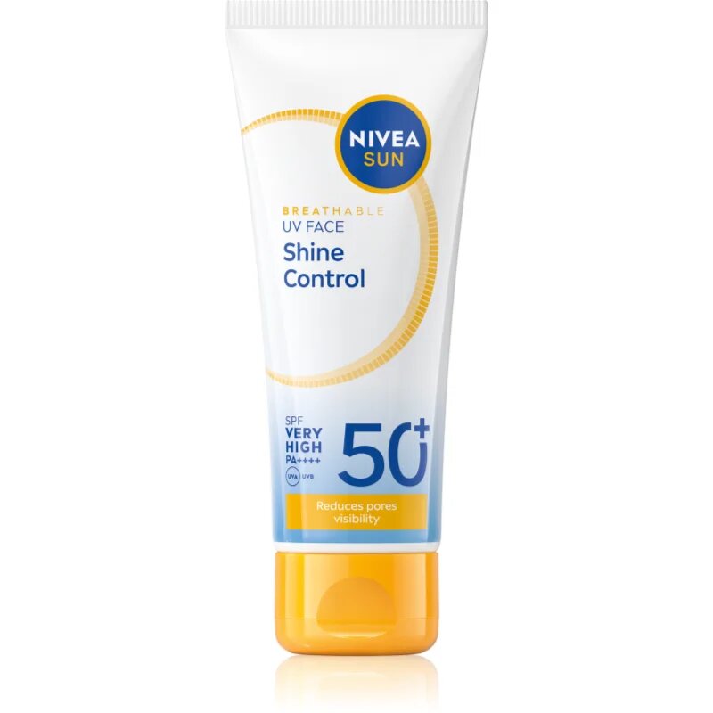 Nivea SUN Shine Control napozó arckrém SPF 50+ SPF 50+ 40 ml